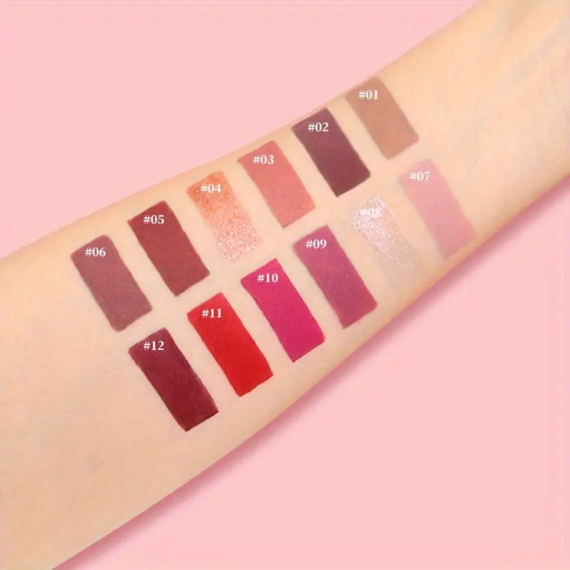Matte Lip Gloss Set - 12 Colors - My Secretss