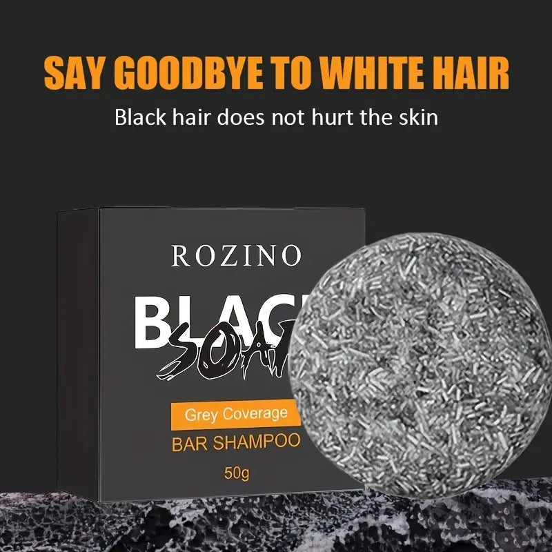 Black Hair Shampoo Soap ( Grey Coverage ) - My Secretss