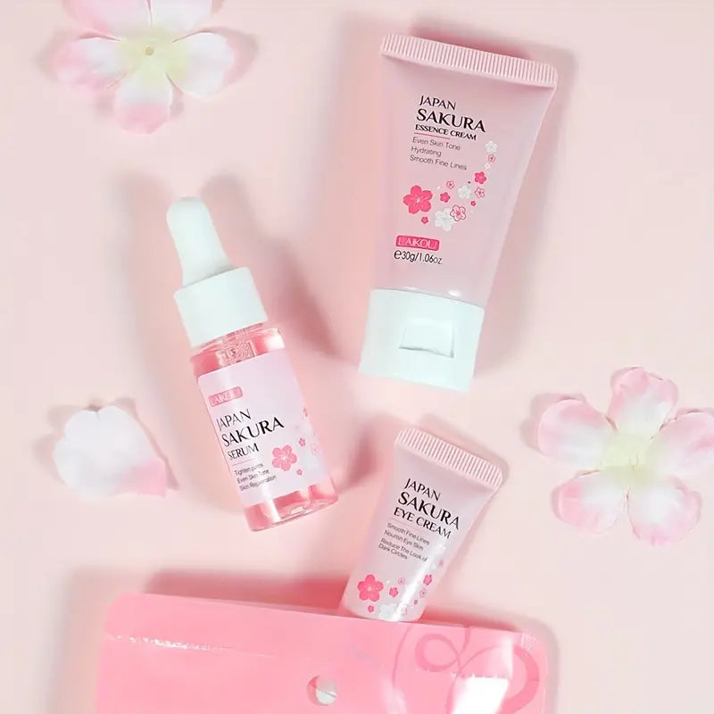 Japan Sakura Skin Care Set - 3 Pcs - My Secretss
