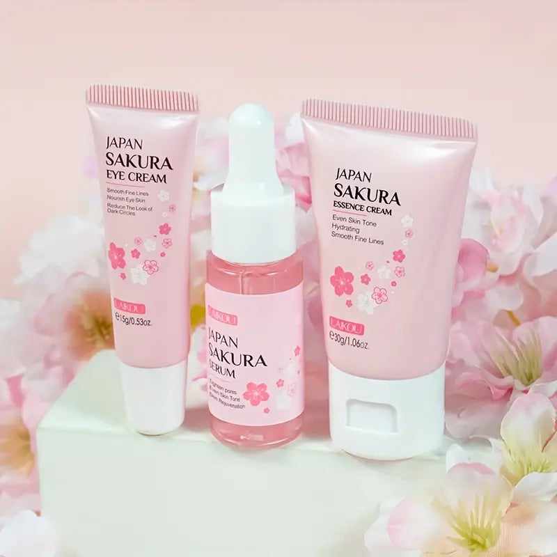Japan Sakura Skin Care Set - 3 Pcs - My Secretss