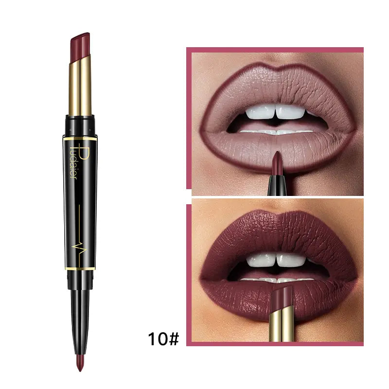16 Colors Double Ended Lipstick + Lip Liner - My Secretss
