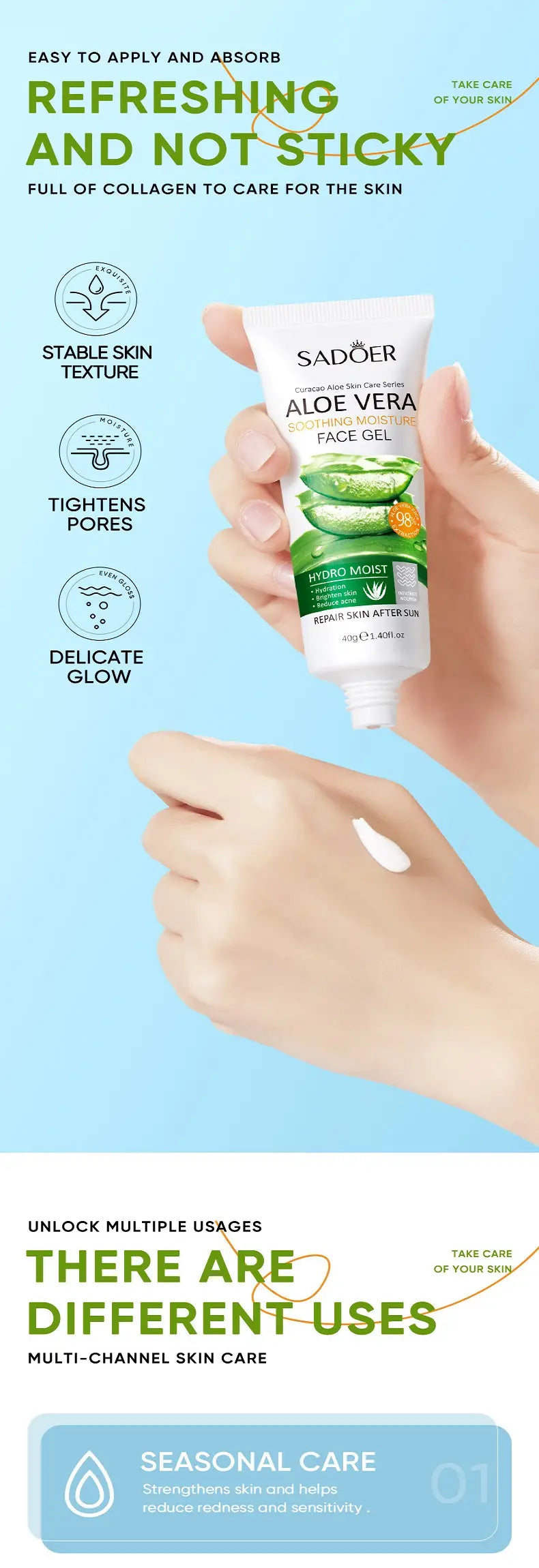 Aloe Vera Face Gel - My Secretss