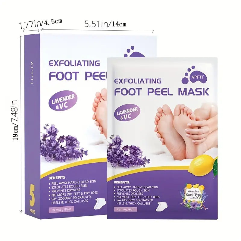 Lavender Foot Peel Off Mask - My Secretss