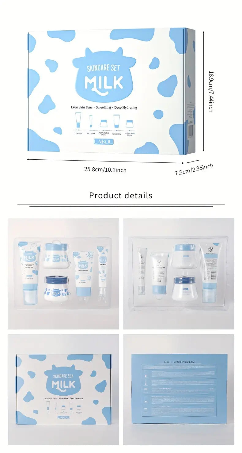 Milk Skin Care Set - 5 Pcs