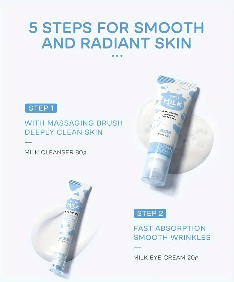 Milk Skin Care Set - 5 Pcs