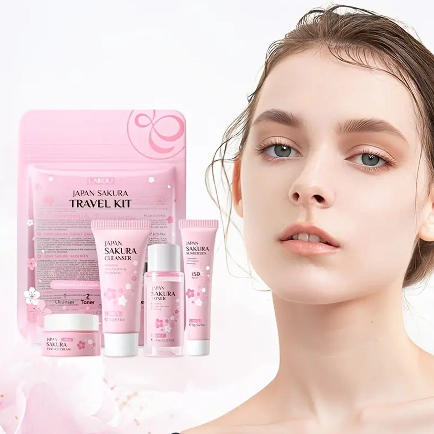 Japan Sakura Skin Care Travel Set