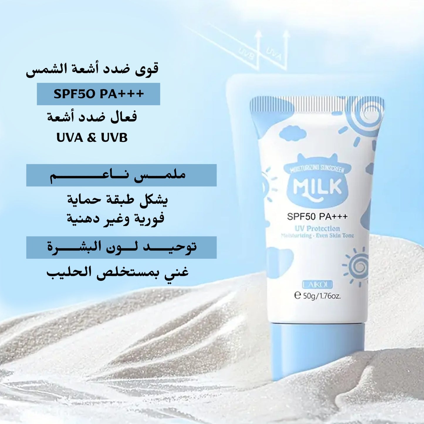 Milk UV Protection Sunscreen – SPF 50 PA+++