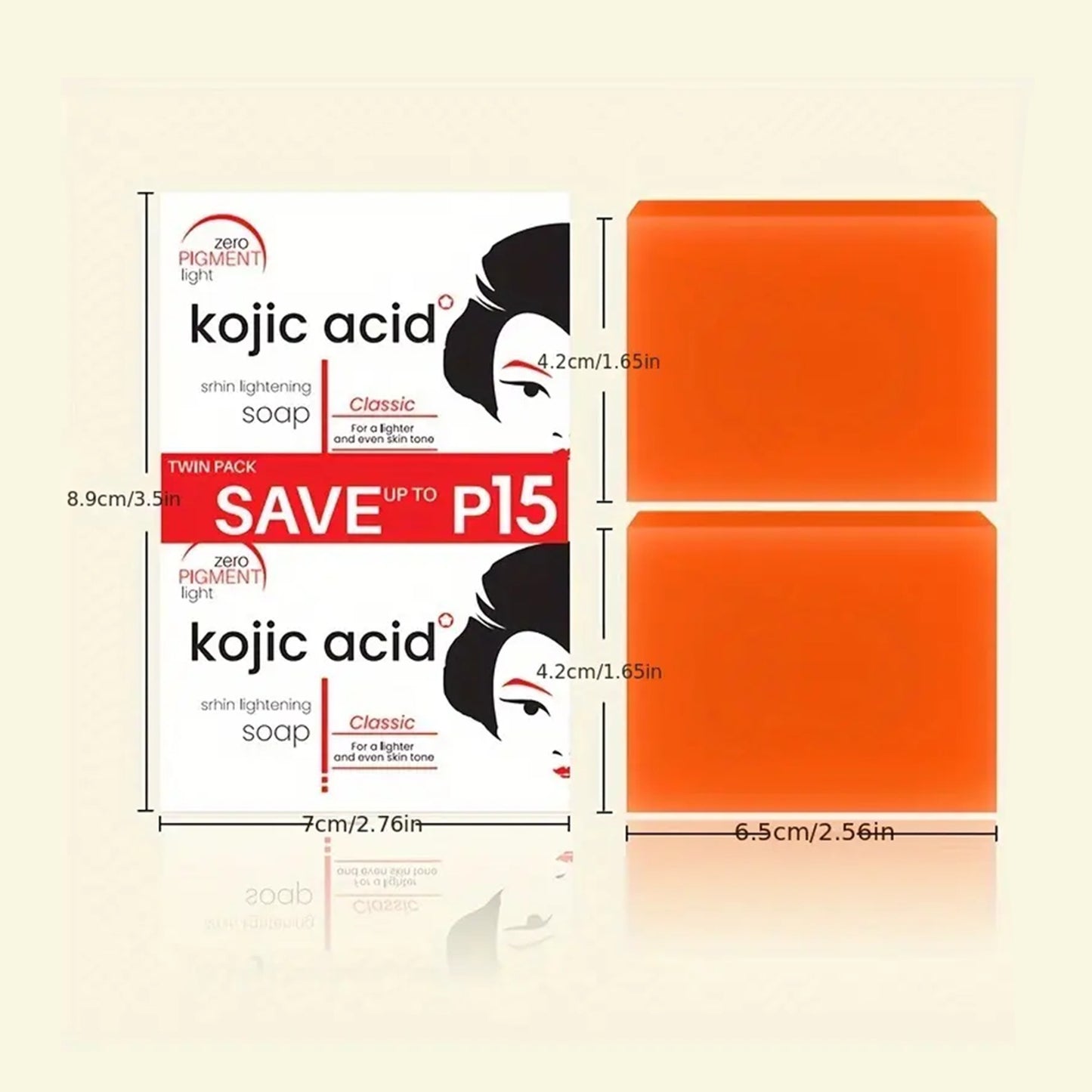 Kojic Acid Lightening Skin Soap - 2 Pcs