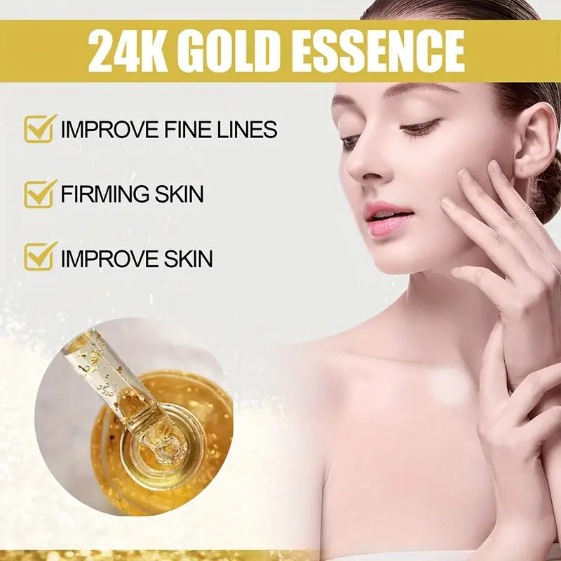 24K Gold Face Serum With Hyaluronic Acid And Snail