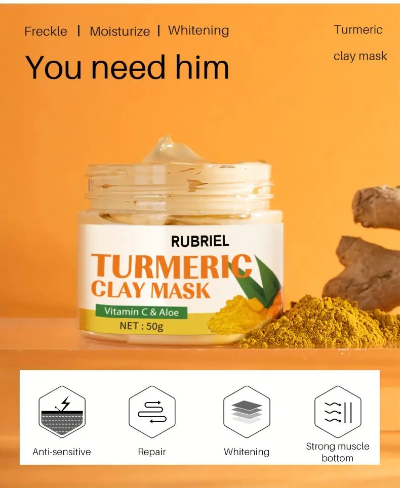 Turmeric Clay Mask - My Secretss