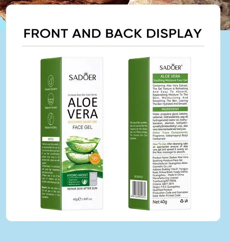 Aloe Vera Face Gel - My Secretss